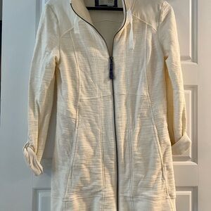 Cream Zip-Up Jacket